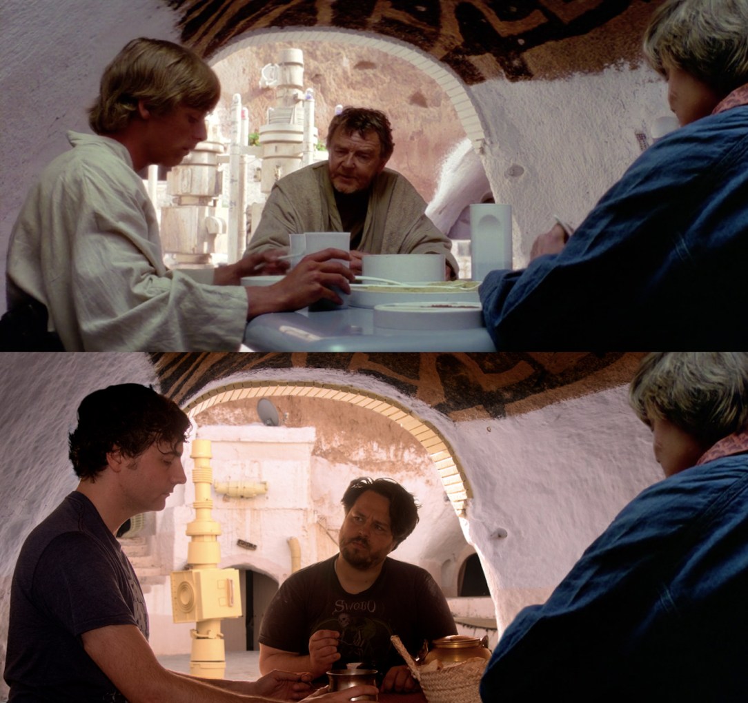 Star Wars Locations: Dinner with Uncle Owen and Aunt Beru in the dining room at the Sidi Driss Hotel in Matmata, Tunisia which stood in for Luke Skywalker's house