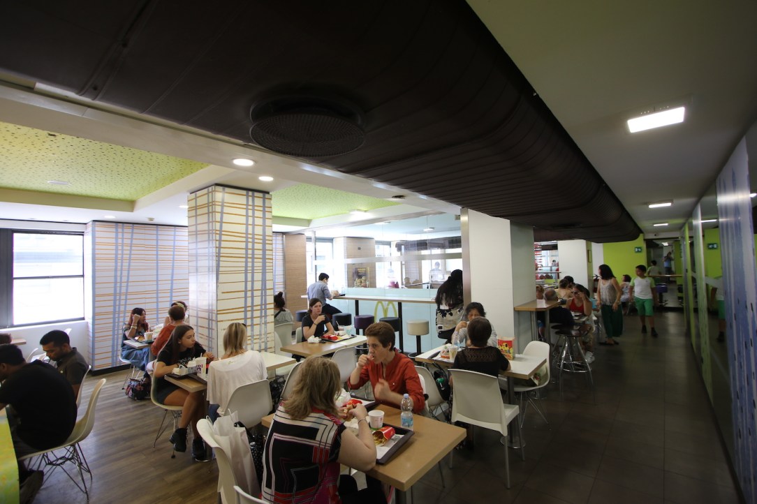 The McDonald's in Piazzale Loreto in Milan, Italy